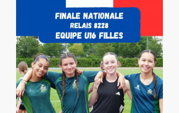 Notre équipe U16 féminine qualifiée pour la finale nationale du relais 800-200-200-800m !