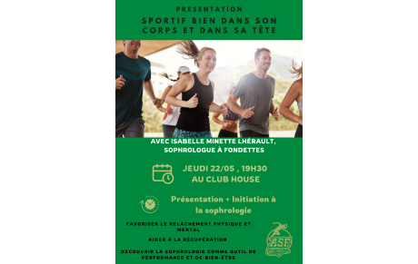 22 mai, rendez-vous Sophrologie