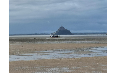 Marche Nordique, escapade au Mont St Michel 